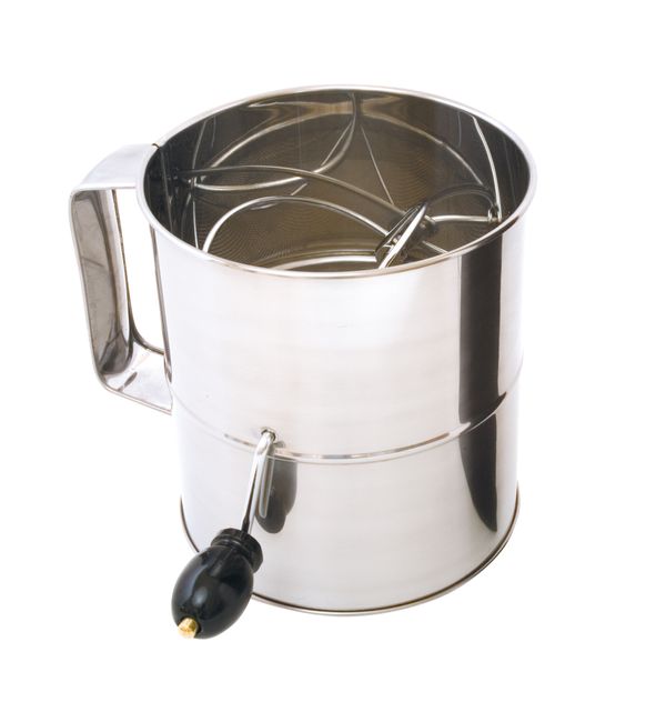 8 Cup Large Flour Sifter (Crank Handle)